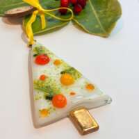 Fused Glass Tree Decoration with Oranges and Lemons thumbnail