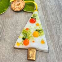 Fused Glass Tree Decoration with Oranges and Lemons thumbnail