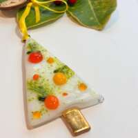 Fused Glass Tree Decoration with Oranges and Lemons thumbnail