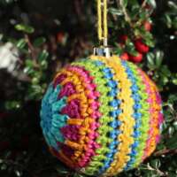 Orion Crochet Christmas Bauble thumbnail
