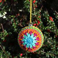 Orion Crochet Christmas Bauble thumbnail