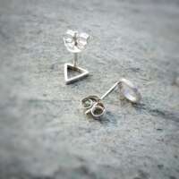 Sterling Silver Outline Earrings thumbnail