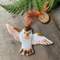 Fused Glass Owl Decoration thumbnail