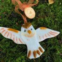 Fused Glass Owl Decoration thumbnail
