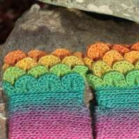 Pink Mist Crochet Fingerless Gloves thumbnail
