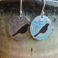 Blackbird Dinky Drop Disc Earrings thumbnail