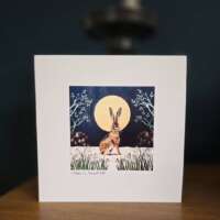 Hare and Snowdrops Card thumbnail
