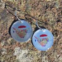 Christmas Coo Disc Earrings thumbnail