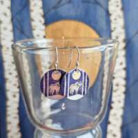Lone Wolf Dinky Drop Disc Earrings thumbnail