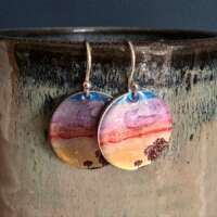 Murmuration Dinky Drop Disc Earrings thumbnail