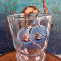 Otter Disc Earrings thumbnail