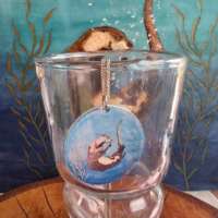 Otter Disc Pendant thumbnail