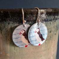 Tammie Norrie (Puffin) Dinky Drop Disc Earrings thumbnail