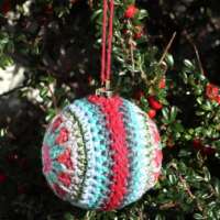 Polaris Crochet Christmas Bauble thumbnail