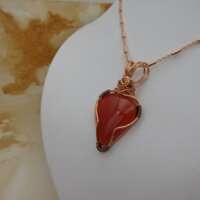 Red Onyx Wire Wrapped Pendant thumbnail