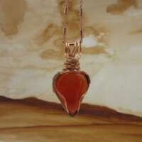 Red Onyx Wire Wrapped Pendant thumbnail
