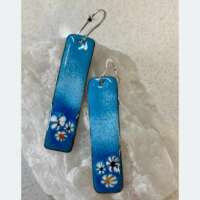 Blue Sea Anemone Earrings thumbnail