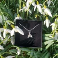 Sterling Silver Snowdrop Necklace thumbnail