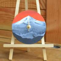 Stag on a Mountain Wall Clock thumbnail