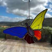 Stained Glass Butterfly Suncatcher thumbnail