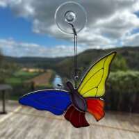 Stained Glass Butterfly Suncatcher thumbnail