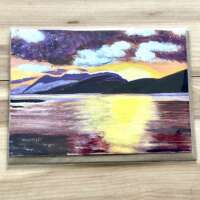 Sunset on Loch Ness Card thumbnail