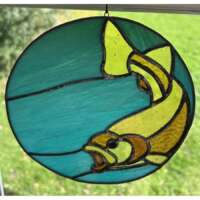 Stained Glass Trout Suncatcher thumbnail
