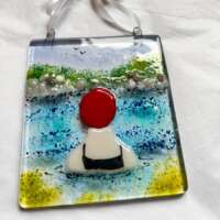 Fused Glass Wild Swimmer Decoration thumbnail