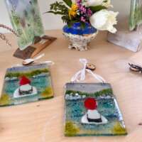 Fused Glass Wild Swimmer Decoration thumbnail