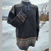Davoch Jumper Charcoal Oatmilk thumbnail