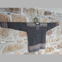 Davoch Jumper Charcoal Oatmilk thumbnail